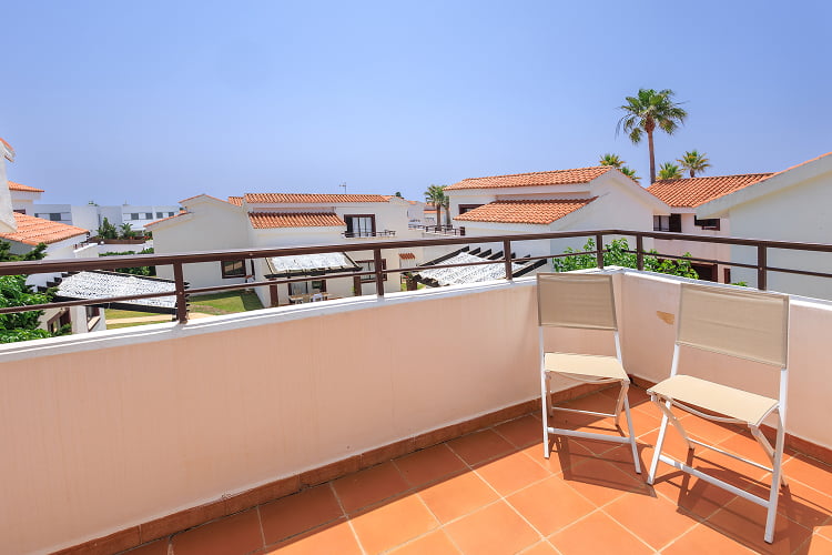 Duplex - Upper terrace Views of the complex from the terrace of the upper floor of the duplex apartment.